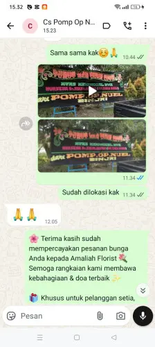Testimonial Papan Bunga jombang