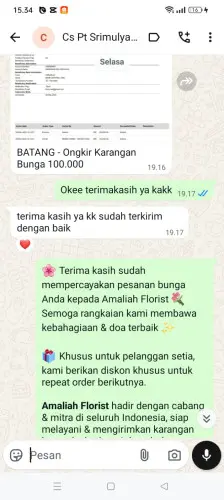 Testimonial Papan Bunga jombang