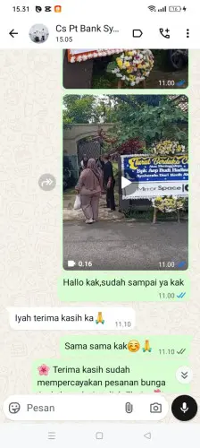 Testimonial Papan Bunga jombang