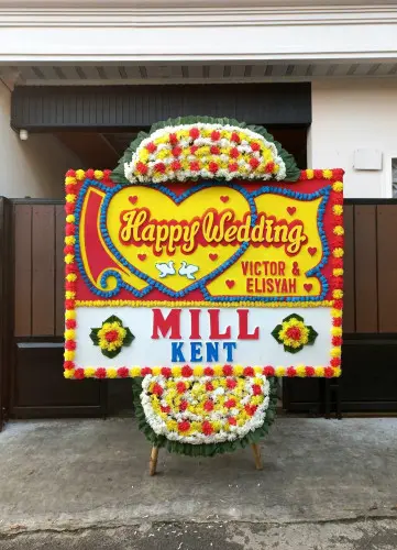 Papan Bunga Pernikahan jombang